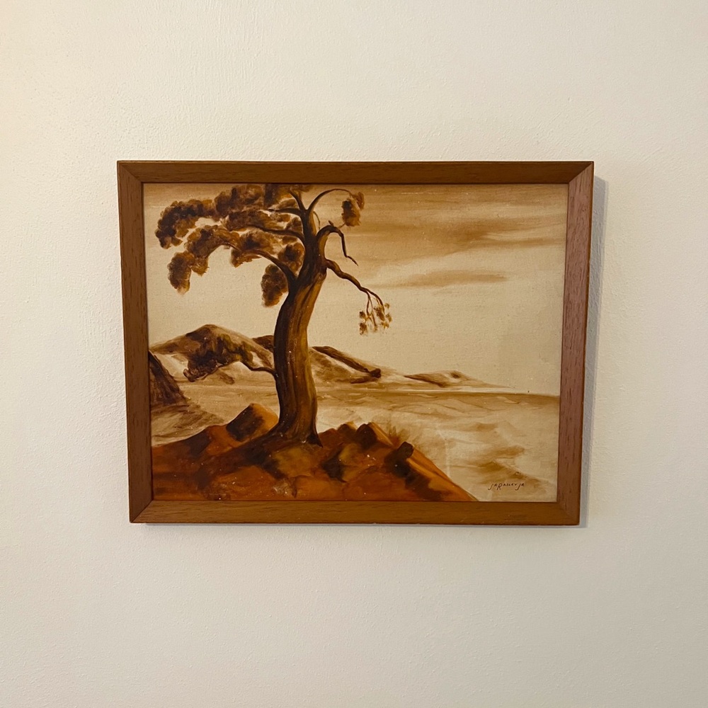 Framed Hand Painted Landscape Wall Art